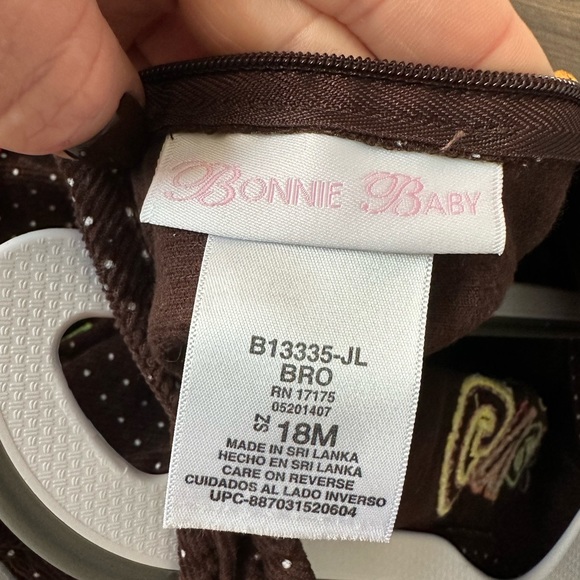 Bonnie Baby Girls Give Thanks Thanksgiving Dress (Size 18 Months) - Picture 3 of 4